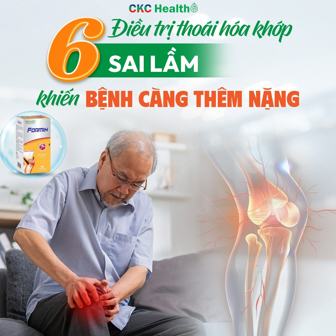 6 SAI LẦM CHÍ MẠNG KHIẾN THOÁI HÓA KHỚP NGÀY CÀNG NGHIÊM TRỌNG